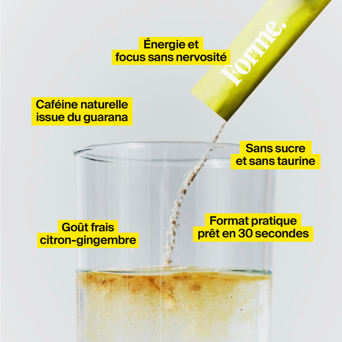 Shots d’énergie au GUARANA – Citron, Gingembre