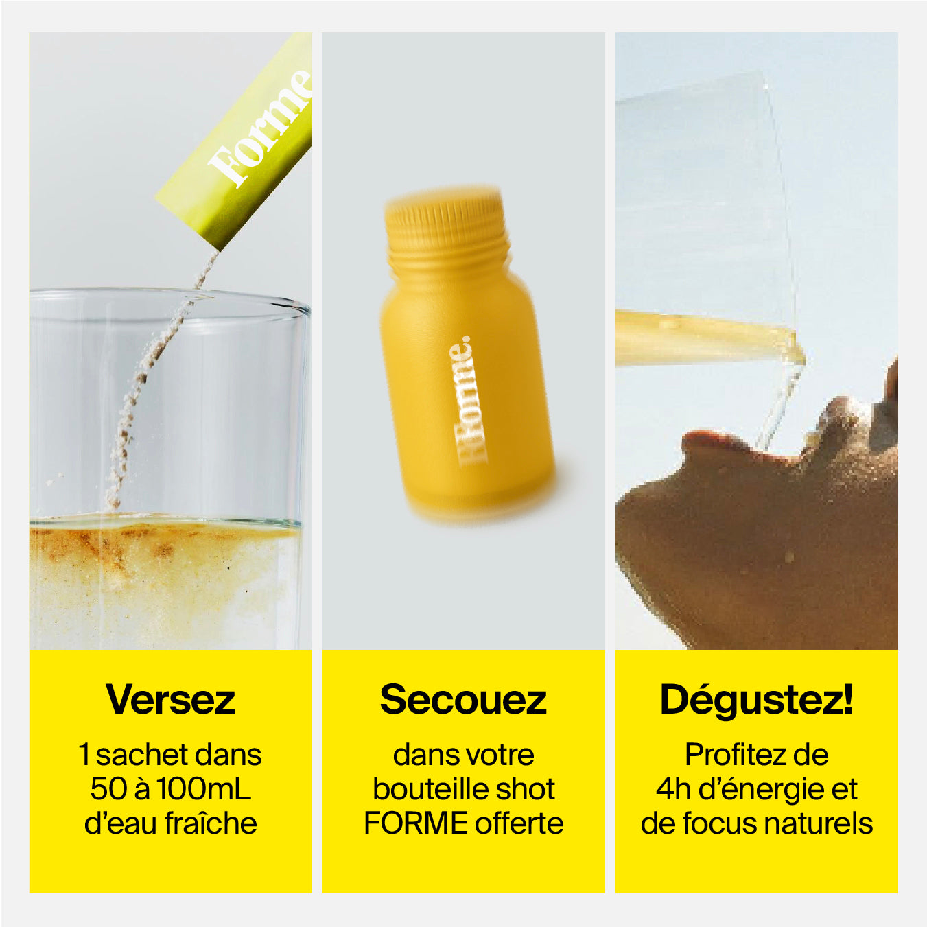 Shots d’énergie au GUARANA – Citron, Gingembre