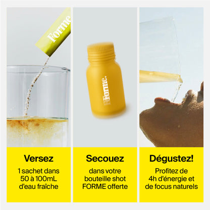 Shots d’énergie au GUARANA – Citron, Gingembre