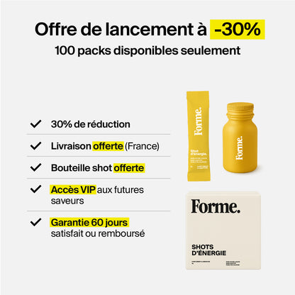 Shots d’énergie au GUARANA – Citron, Gingembre